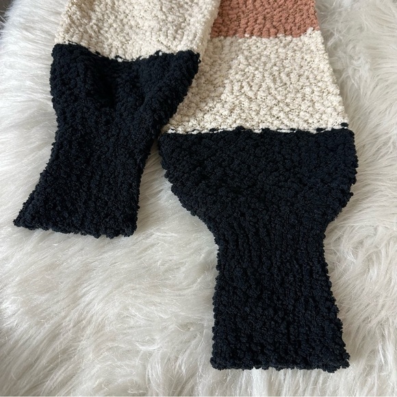 Lulus Sweater Top Pink Chenille Always Be Together Color Block Preppy Boho Small - Picture 4 of 8